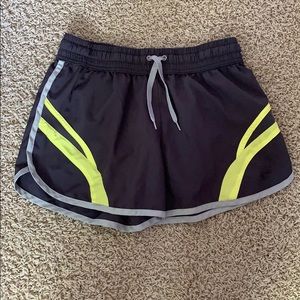 Fila Neon green and grey athletic shorts